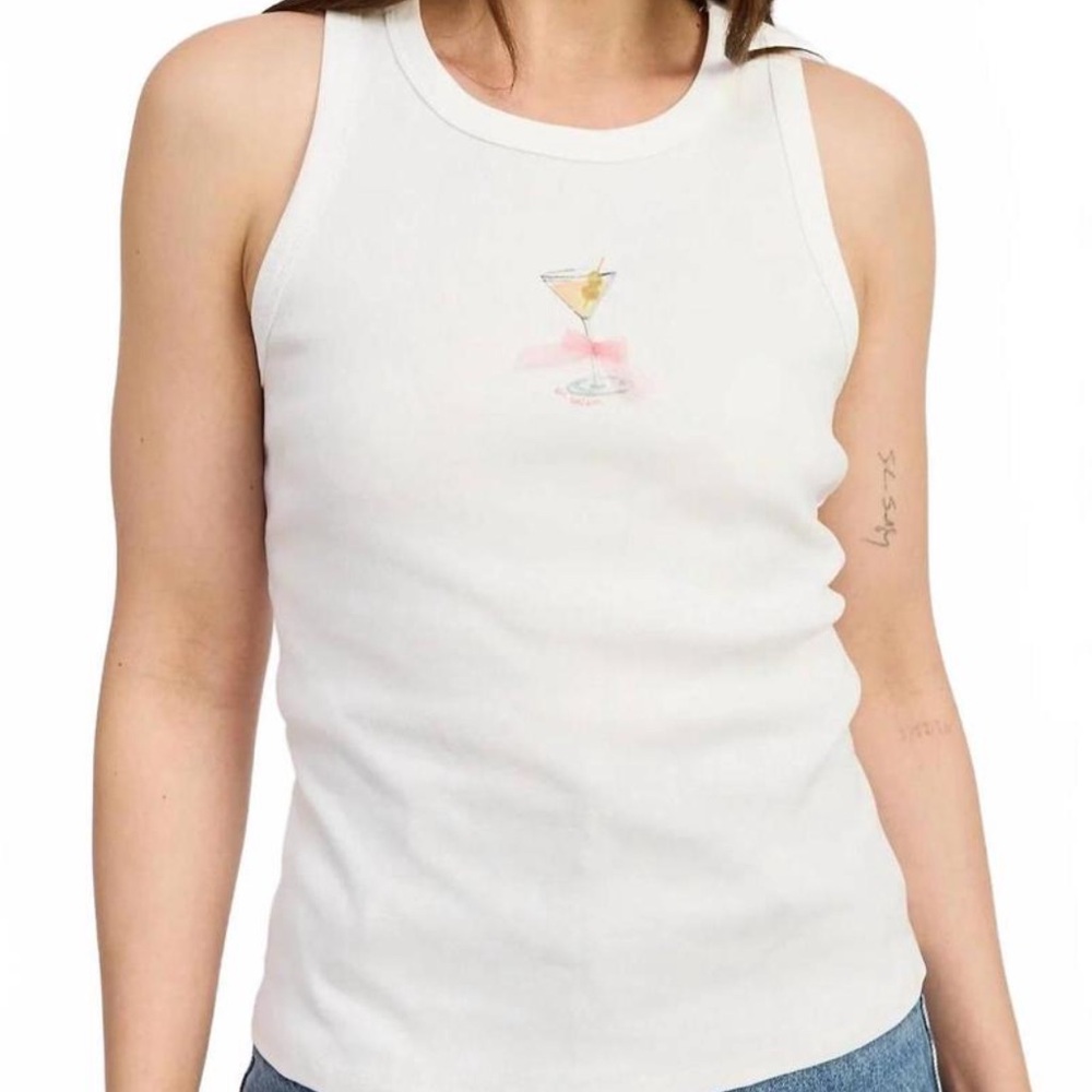 NWOT En Saison Martini Bow Tank Top
